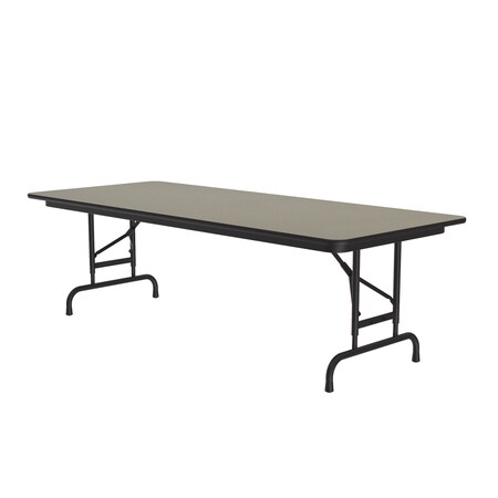 Correll CFA Adjustable HPL Folding Tables 30x72 Savannah Sand CFA3072PX-54